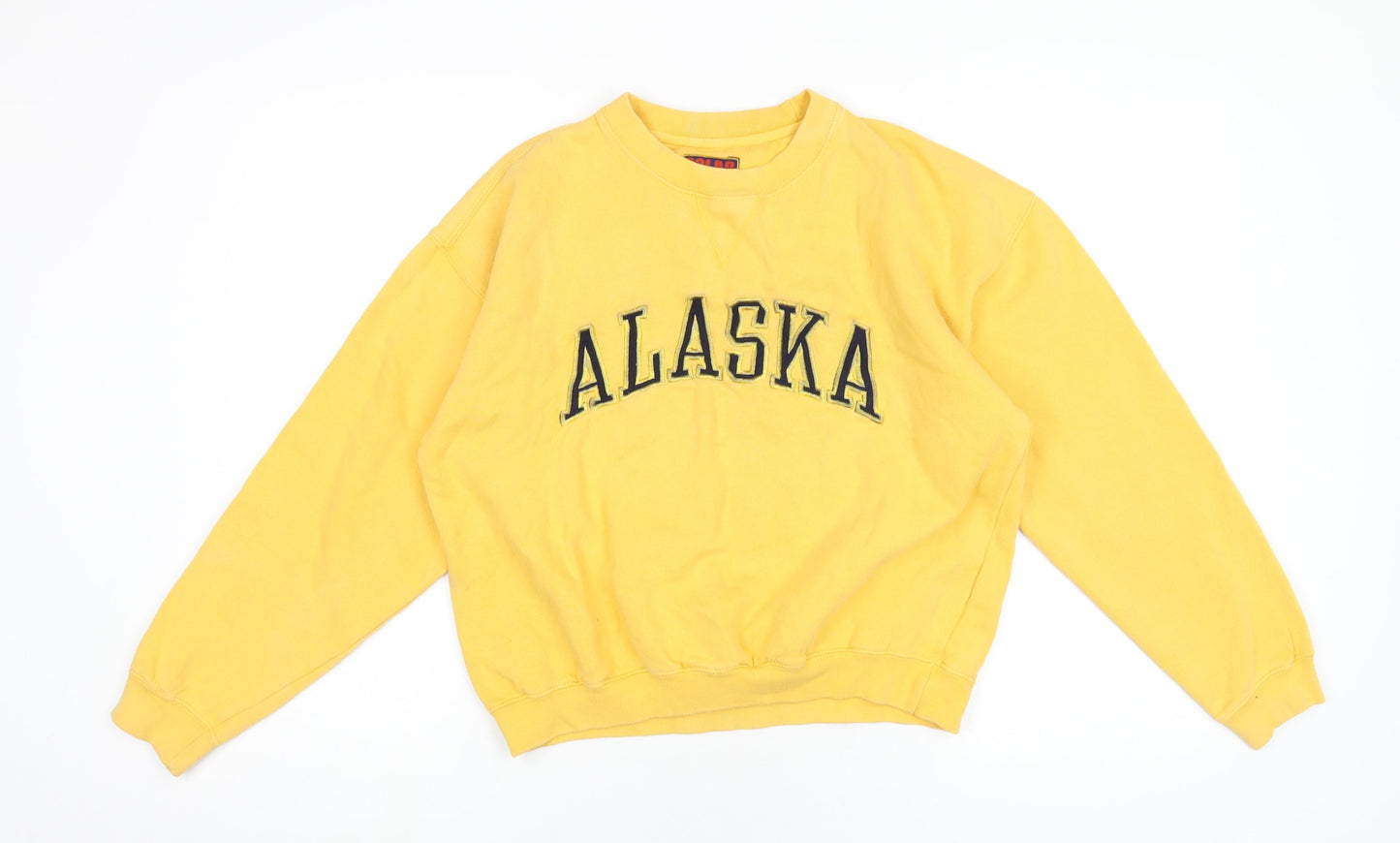 Polar Womens Yellow Cotton Pullover Sweatshirt Size S Pullover - Alaska