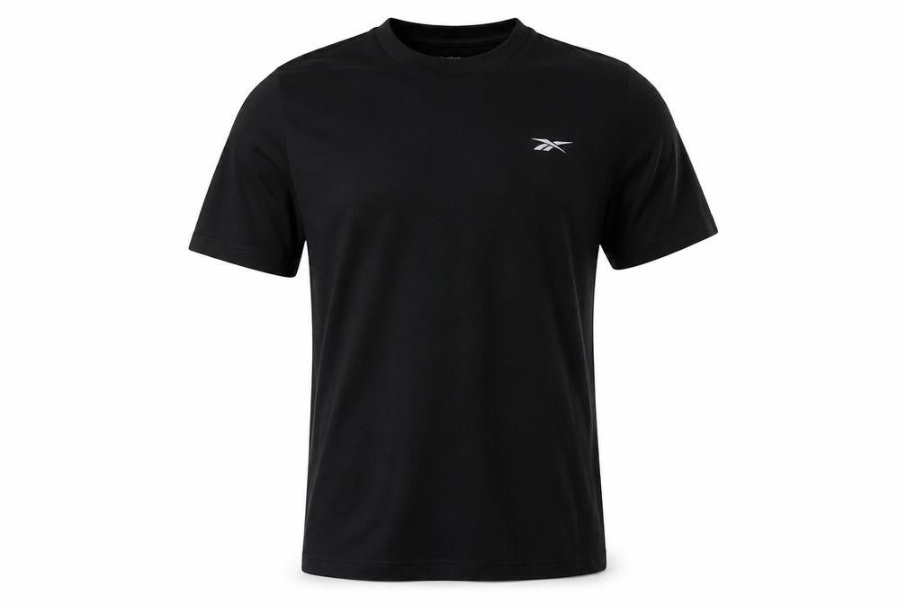 Mens UK Size S Reebok Black  Cotton T-Shirt