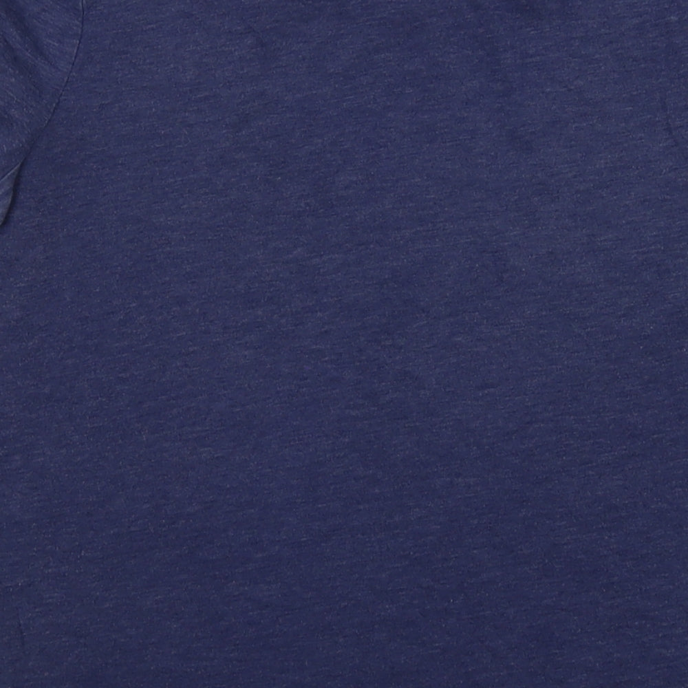 Hollister Womens Blue Cotton Basic T-Shirt Size S Crew Neck