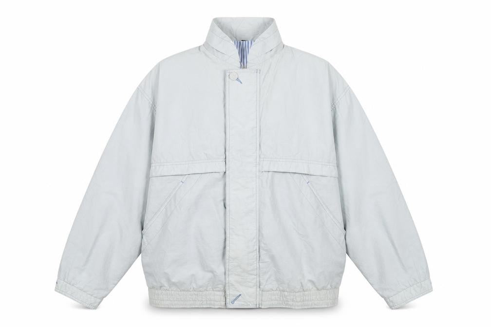 St Michael Mens Blue Jacket Size M Zip - Vintage