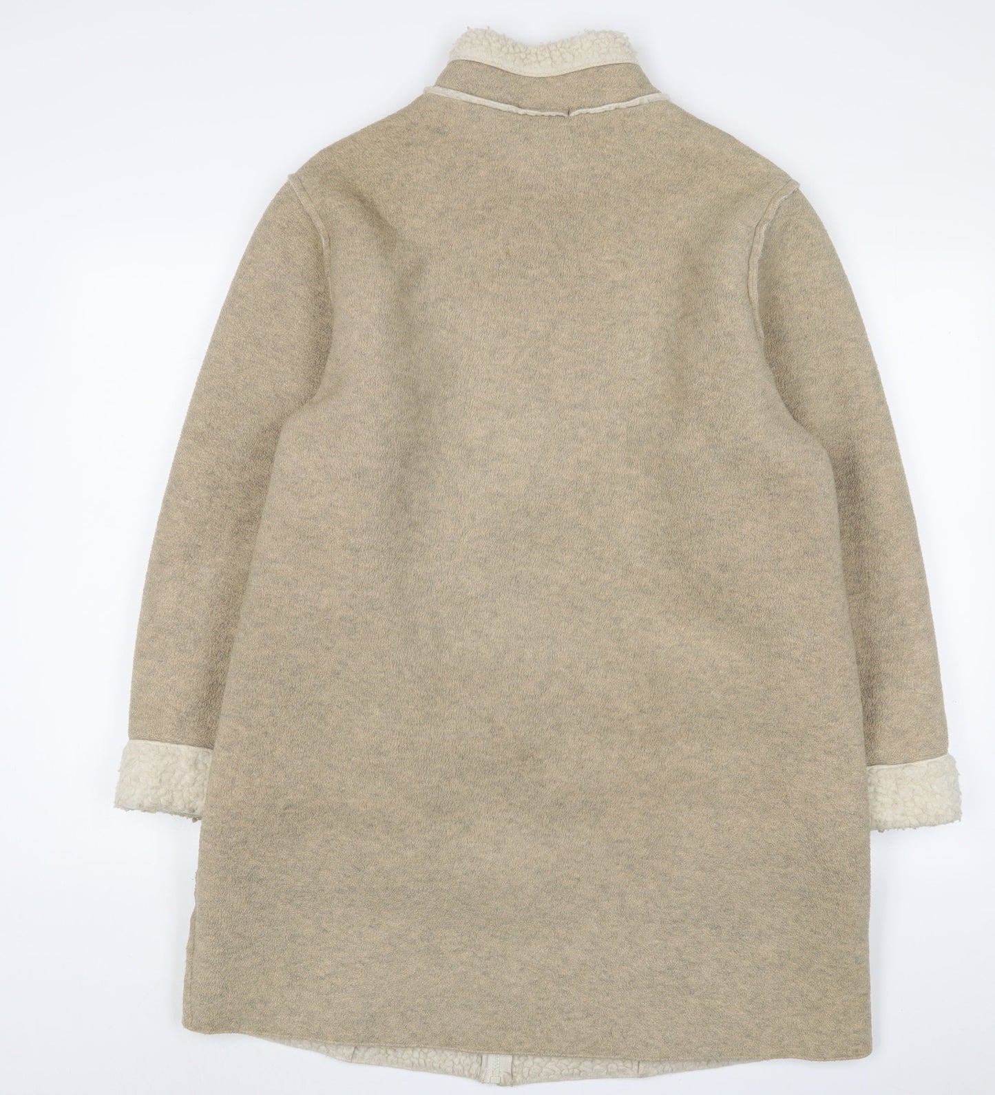 Marks and Spencer Womens Beige Jacket Size 16 Zip