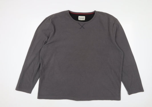 Avenue Mens Grey Polyester Pullover Sweatshirt Size 2XL