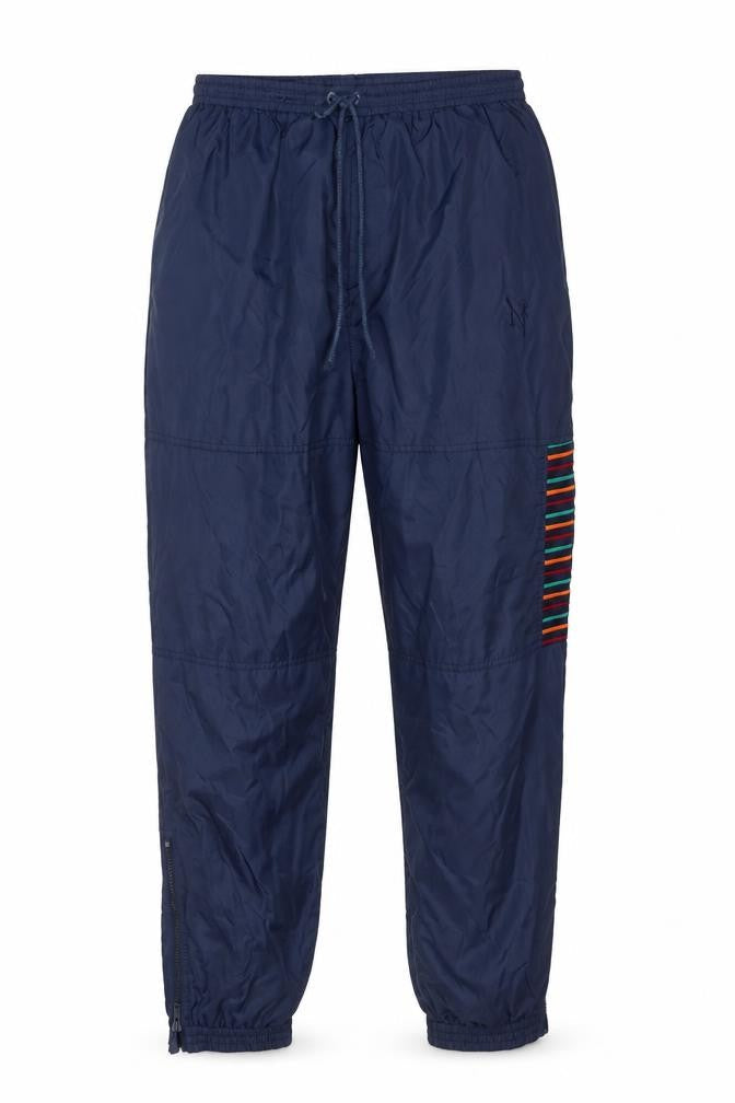 Next Mens Blue Nylon Sweatpants Trousers Size M L30 in Regular Drawstring