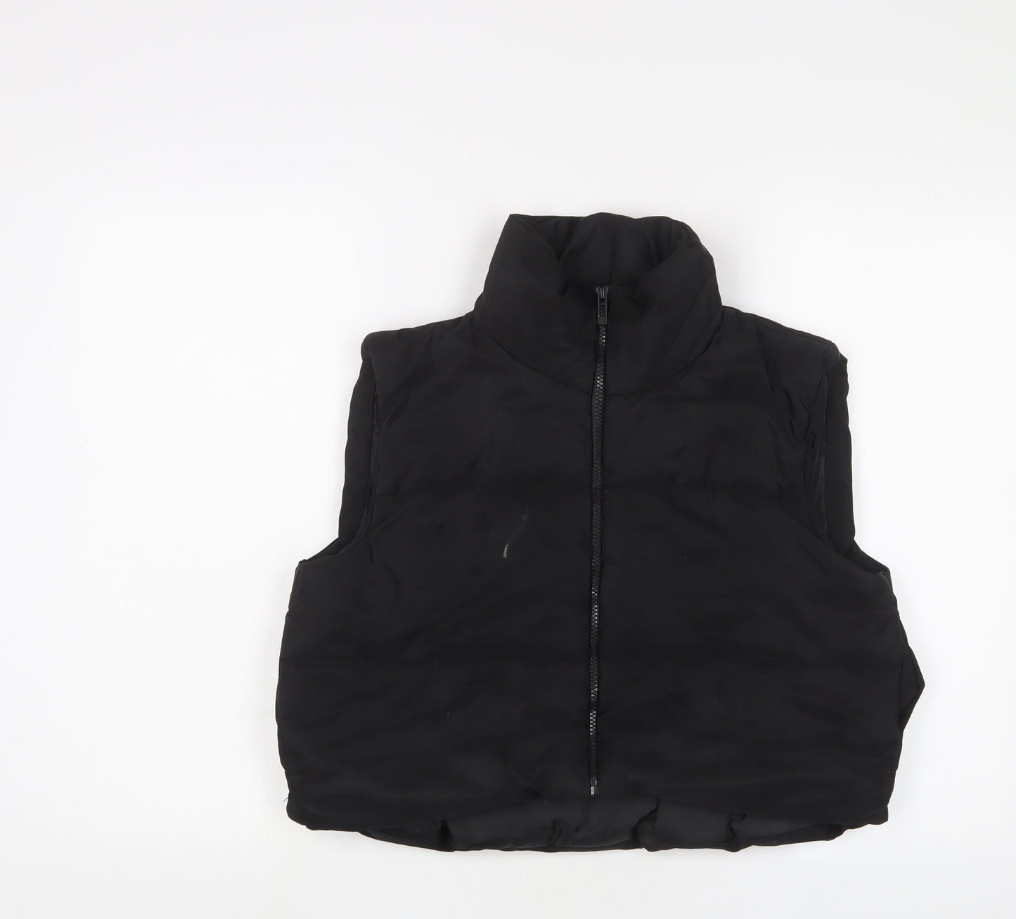 Risin Womens Black Gilet Jacket Size L Zip
