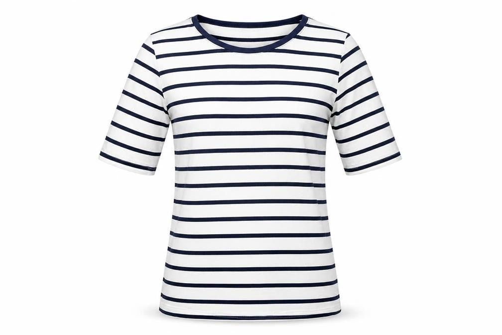 Marks and Spencer Women's Striped Crew Neck T-Shirt
