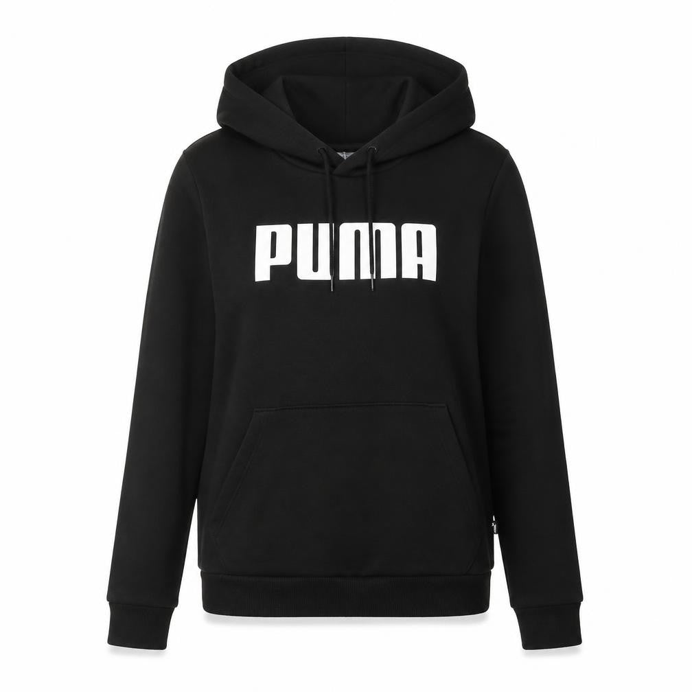 Unisex Adults UK M Regular PUMA Black Pullover Hoodie