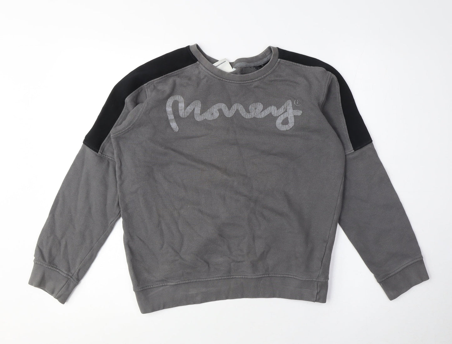 Money Boys Grey Pullover Sweatshirt, Size M, Long Sleeve
