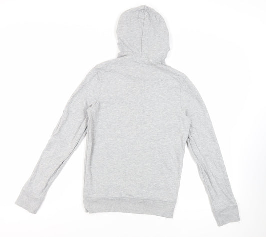 LIDO Womens Grey Cotton Pullover Hoodie Size XS Pullover - Logo Pockets