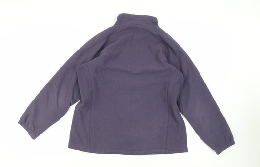 Rohan Womens Blue Polyester Pullover Sweatshirt Size M Zip - Logo