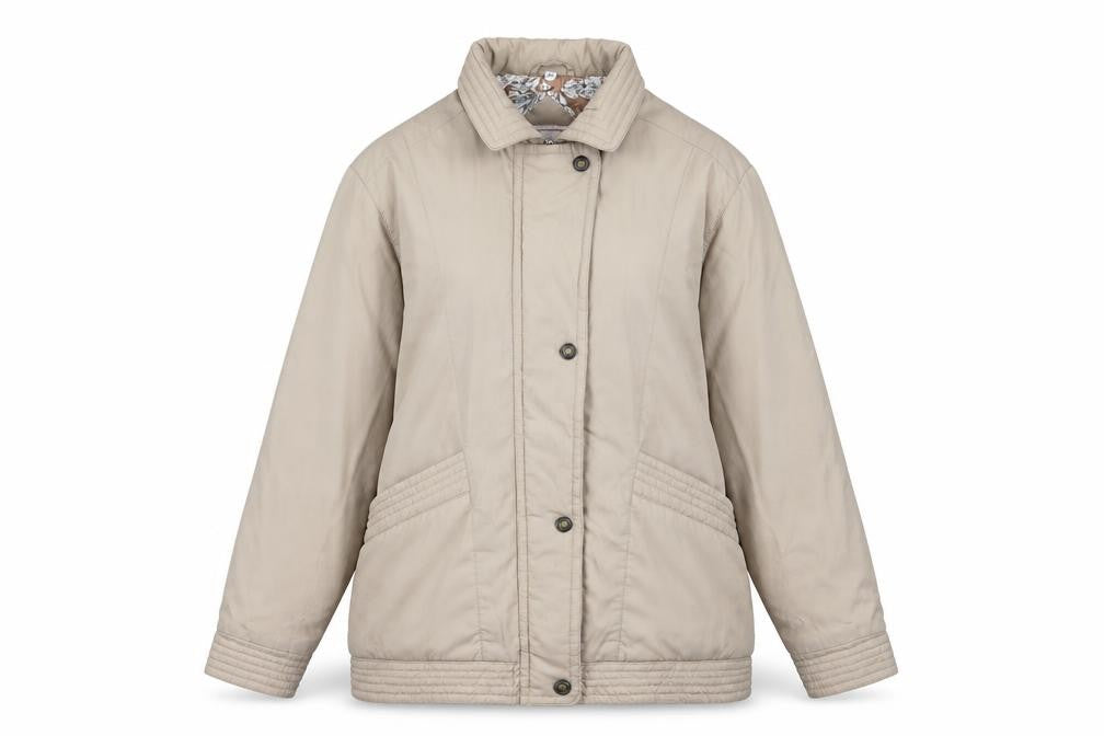 Eleganzé Womens Beige Jacket Size M Zip