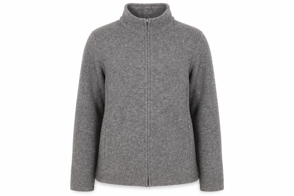 Marks & Spencer Womens Grey Jacket Size 12 Zip - Zipped Pockets