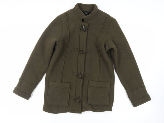 Marks and Spencer Womens Green Jacket Size 8 Zip