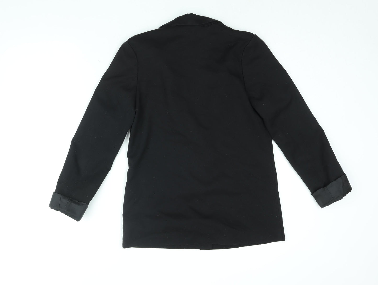 H&M Womens Black Jacket Blazer Size 8 Button