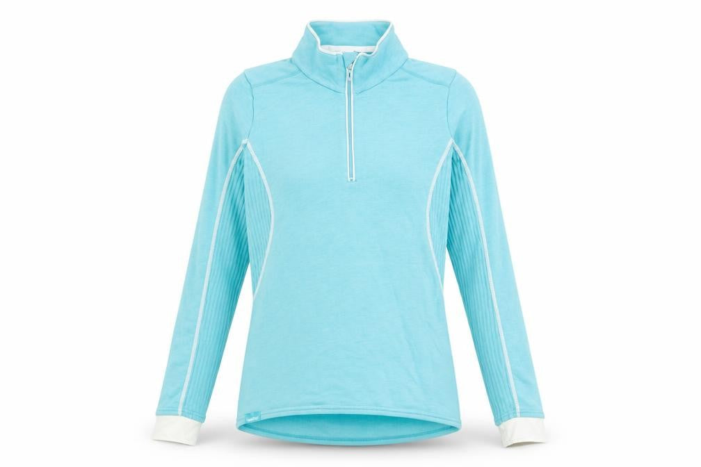 Wed'ze Womens Blue Polyester Pullover Sweatshirt Size M Zip