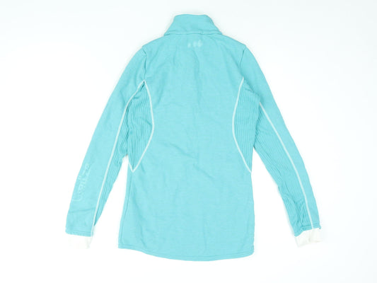 Wed'ze Womens Blue Polyester Pullover Sweatshirt Size M Zip