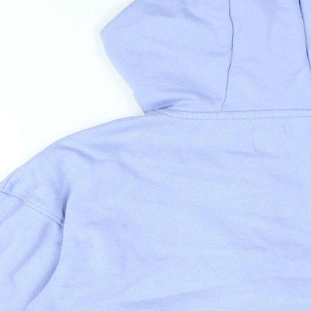 Disney Womens Blue Cotton Full Zip Hoodie Size XS Zip - Stitch