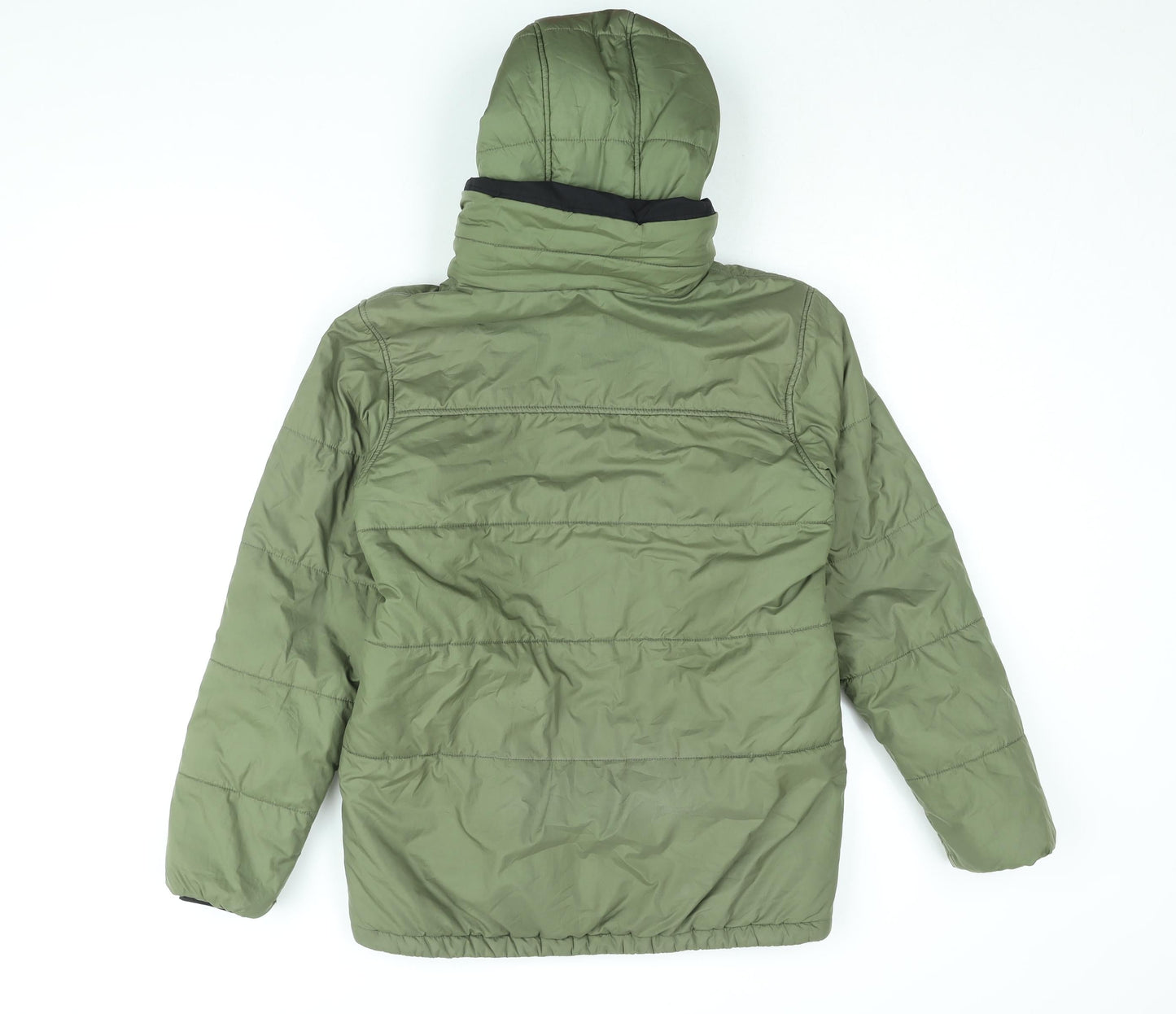 Didriksons Boys Green Puffer Jacket Coat Size 13 Years Zip