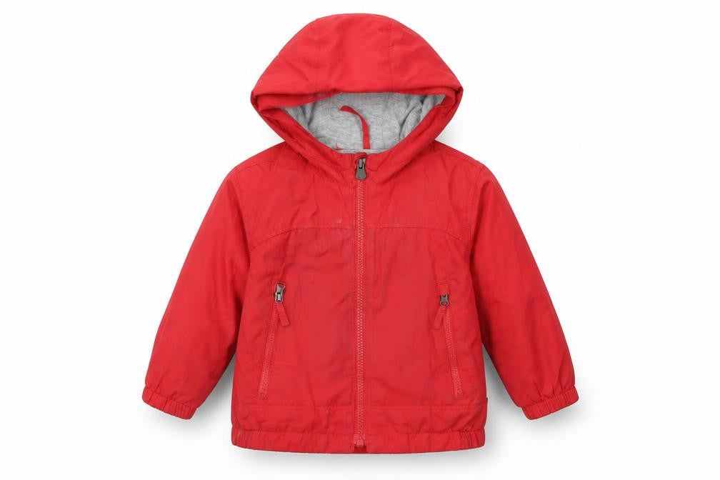 Gap Boys Red Rain Coat Coat Size 18-24 Months Zip