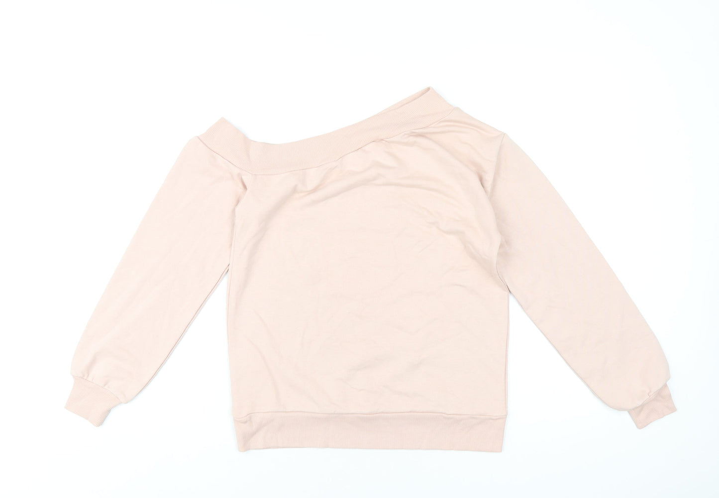 Lipsy Womens Pink Cotton Pullover Sweatshirt Size S Pullover