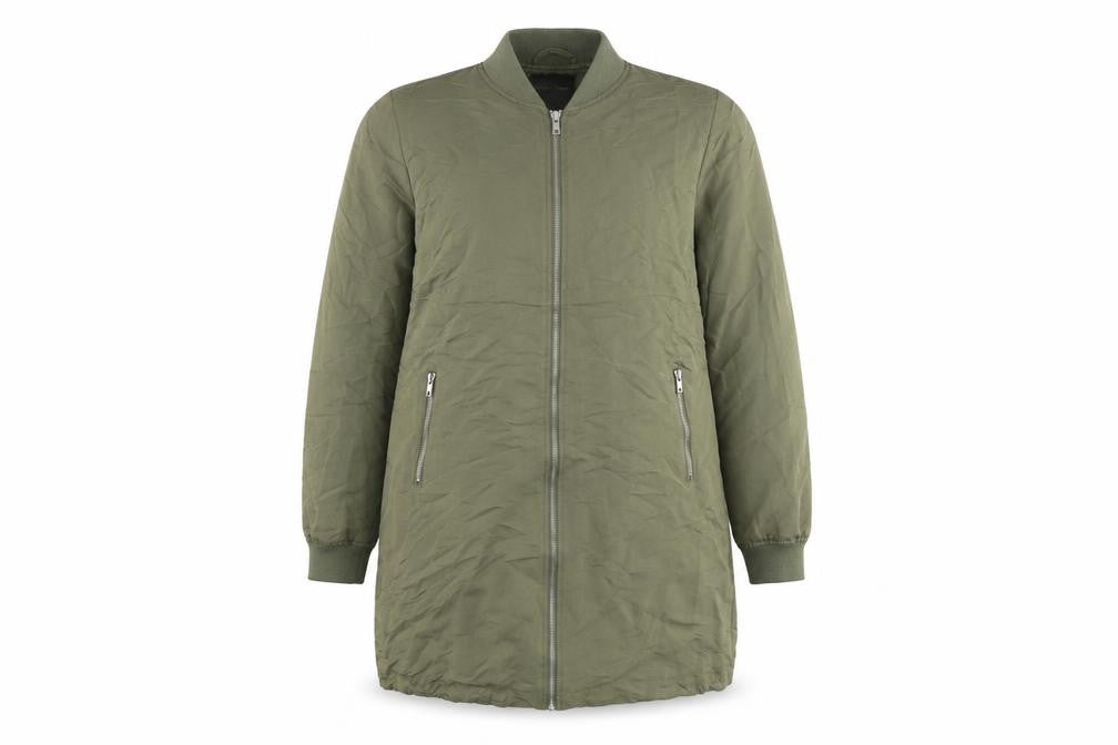 New Look Womens Green Jacket Size 12 Zip