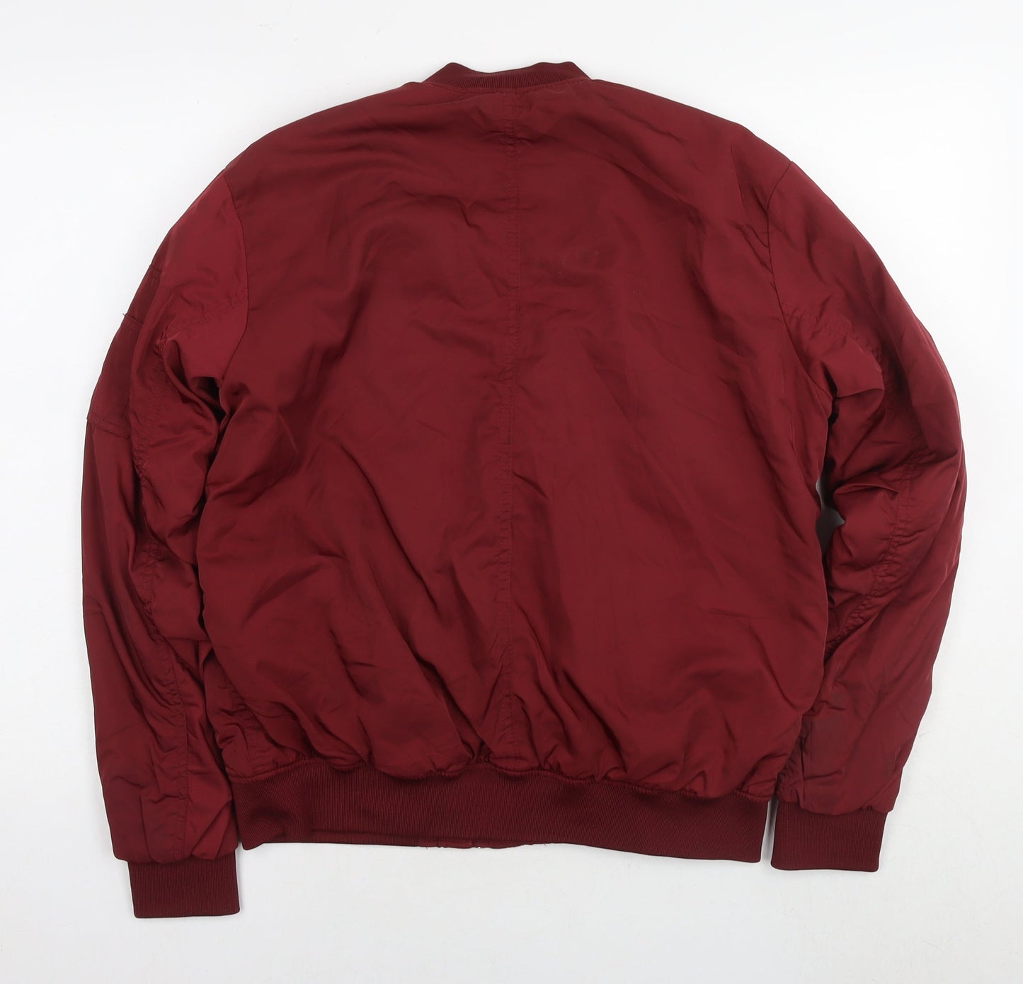H&M Womens Red Jacket Size 8 Zip