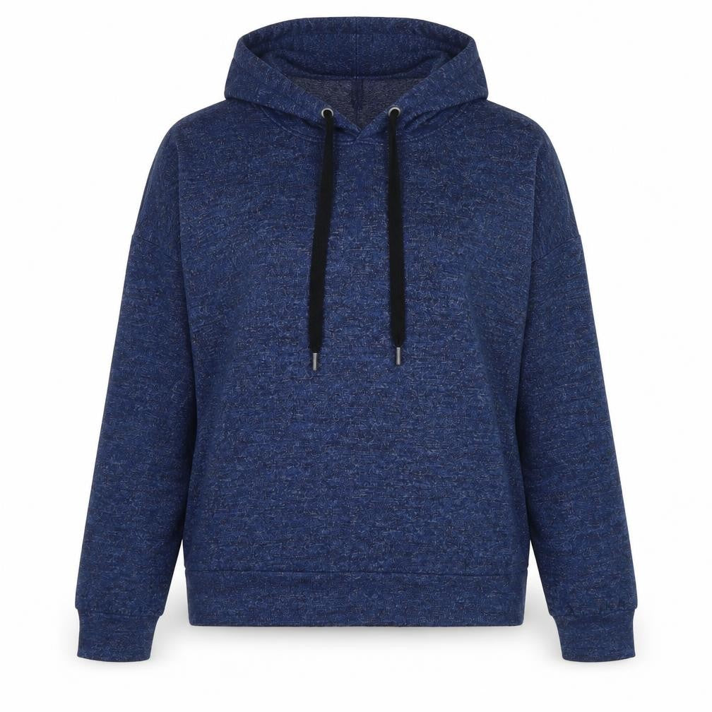 Marks & Spencer Womens Blue Polyester Pullover Hoodie Size 12 Zip