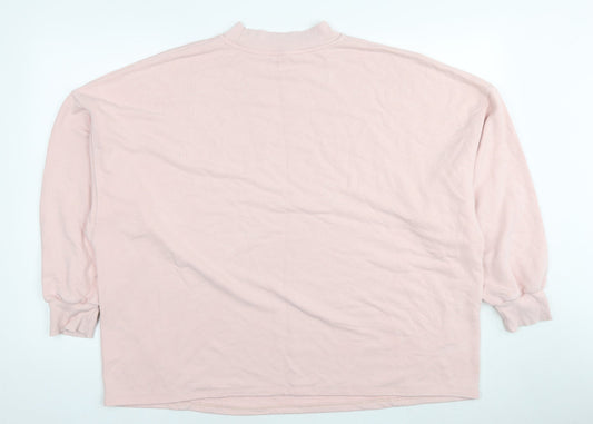 Marks and Spencer Womens Pink Polyester Pullover Sweatshirt Size 20 Pullover - Rose Avenue 1884