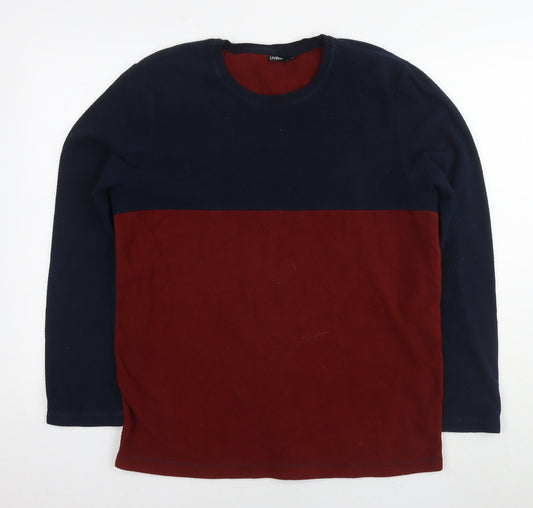 Livergy Mens Red Polyester Pullover Sweatshirt Size M