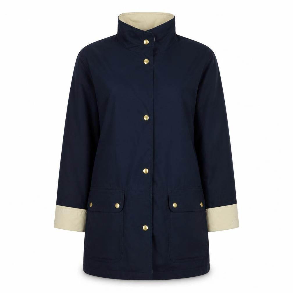 Marks & Spencer Womens Blue Trench Coat Coat Size 10 Zip