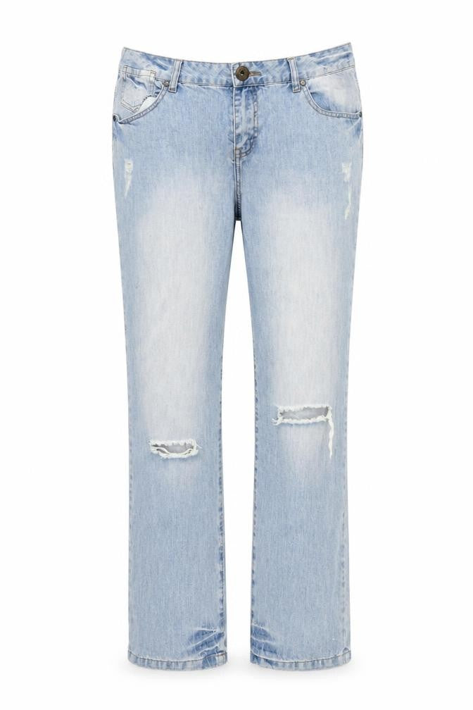South Womens Blue Cotton Bootcut Jeans Size 16 L33 in Regular Zip