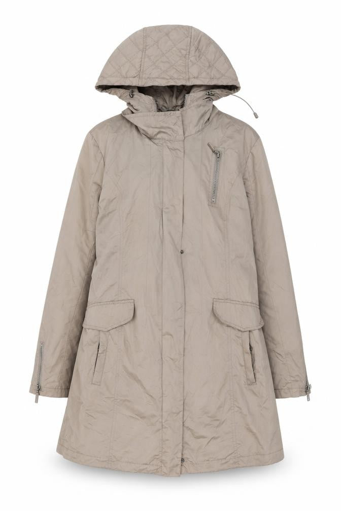 Eatagle Womens Beige Jacket Size 12 Zip