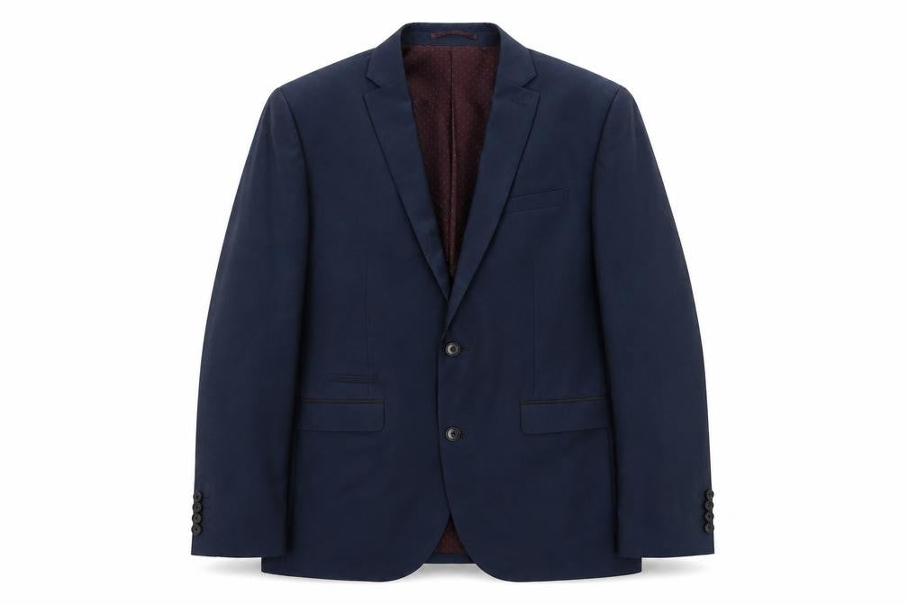 Next Mens Blue Polyester Jacket Suit Jacket Size 40 Regular