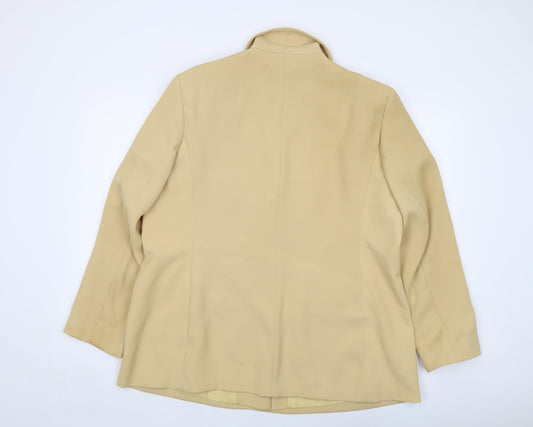 Bonmarché Womens Yellow Jacket Size 20 Button