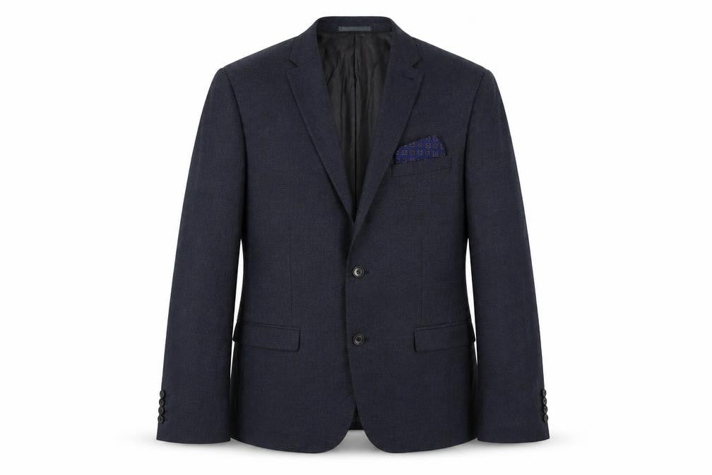 Next Mens Blue Polyester Jacket Suit Jacket Size 44 Regular