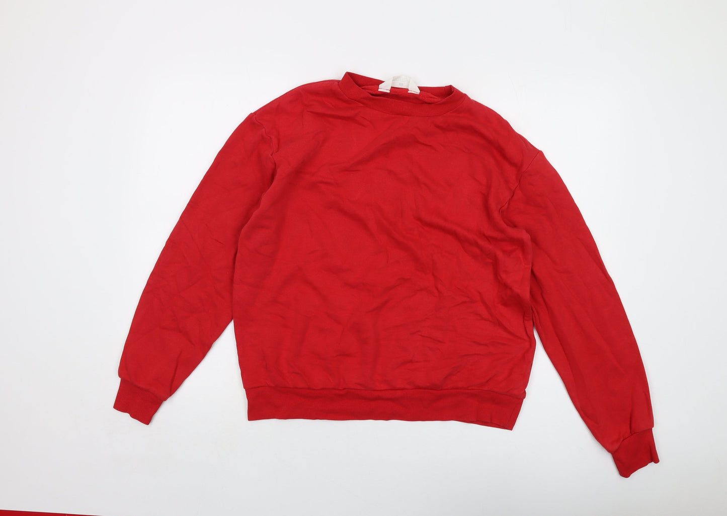 H&M Boys Red Cotton Pullover Sweatshirt Size 12-13 Years Pullover