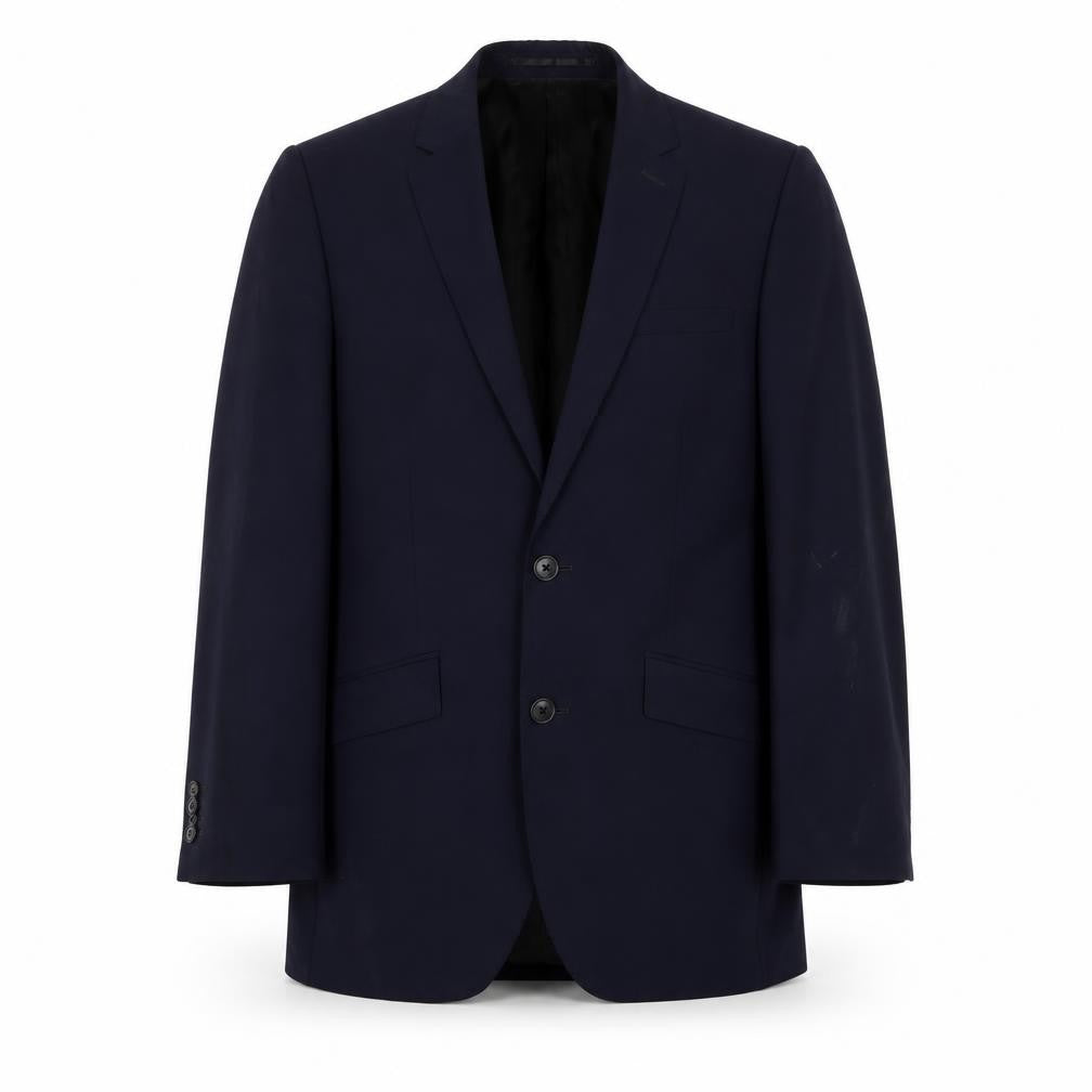 Mens 36 Chest Regular Kenneth Cole Blue Two-Button