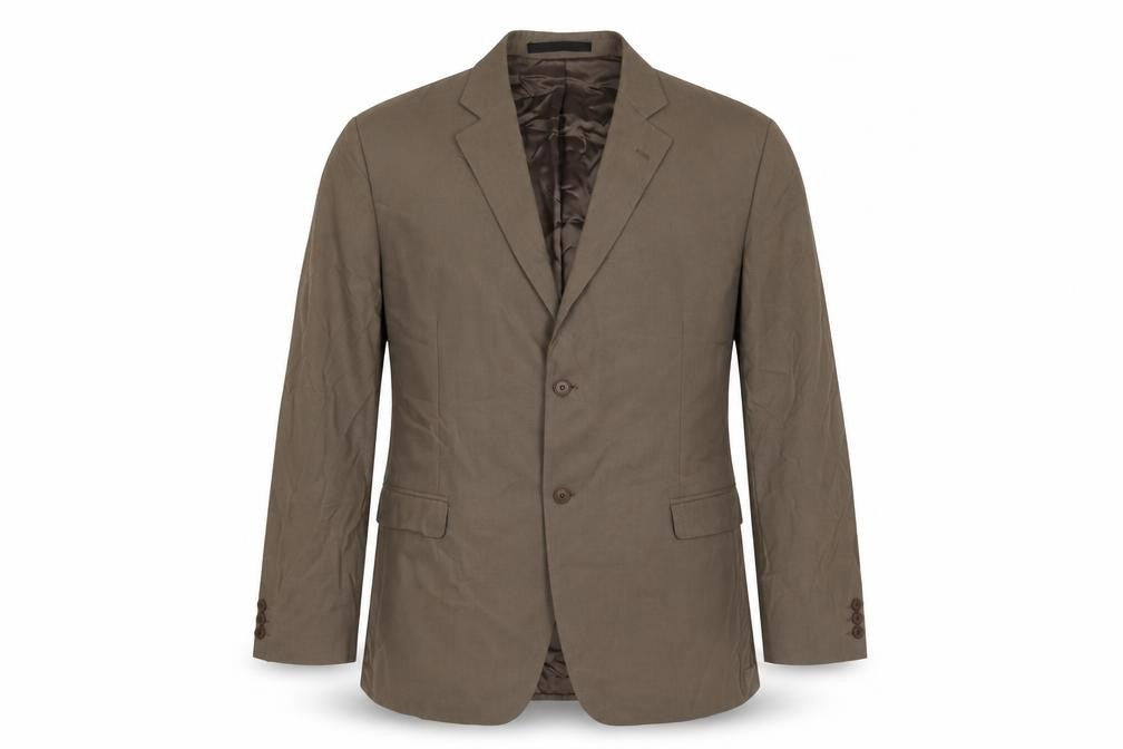 Marks & Spencer Mens Green Cotton Jacket Suit Jacket Size 46 Regular