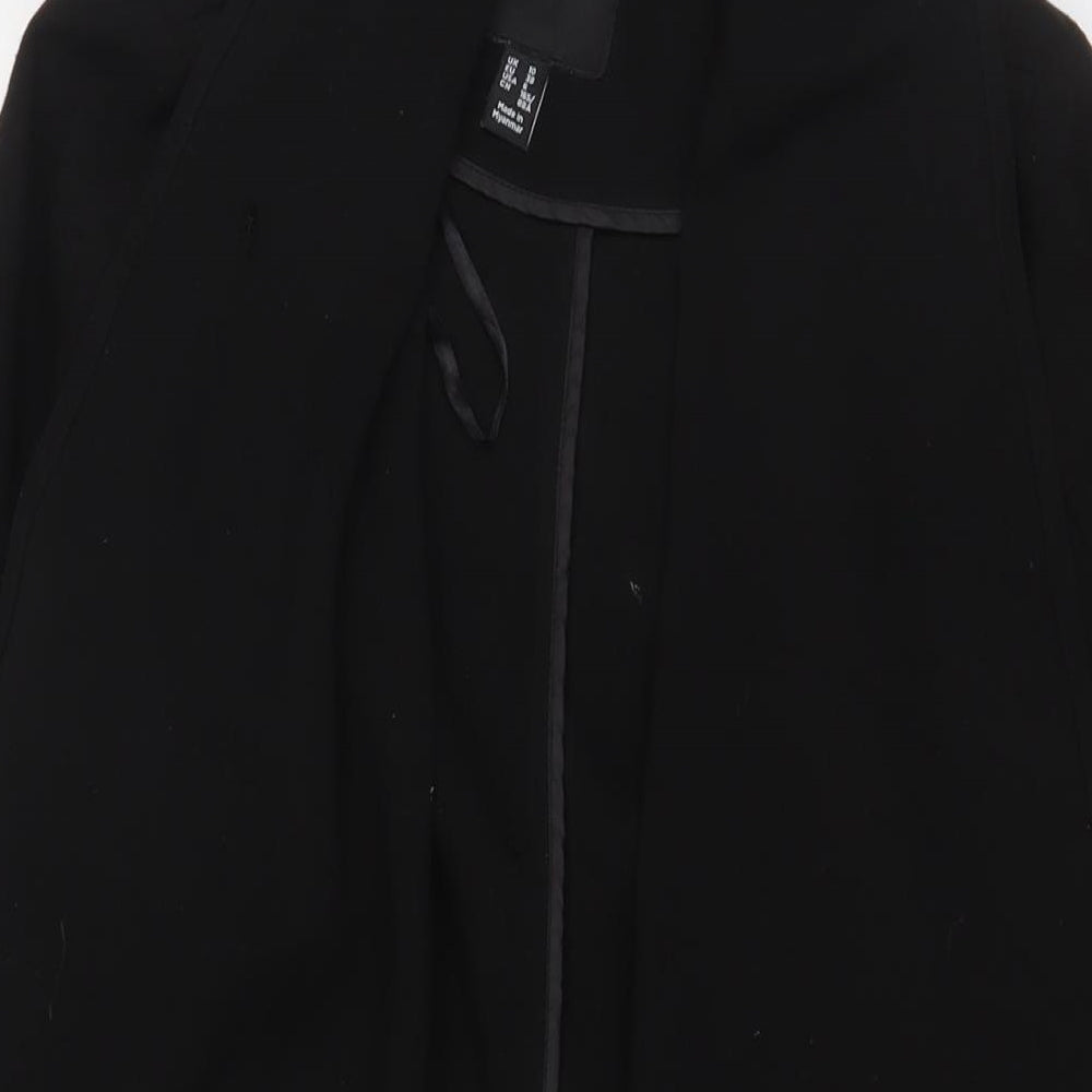 New Look Womens Black Jacket Size 10 - Open