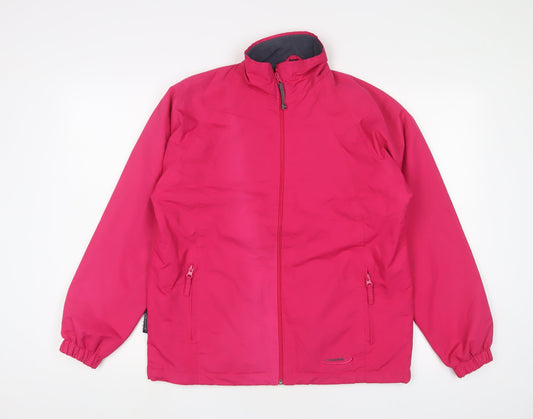 Mountain Life Womens Pink Jacket Coat Size 18 Zip - Logo, Embroidered