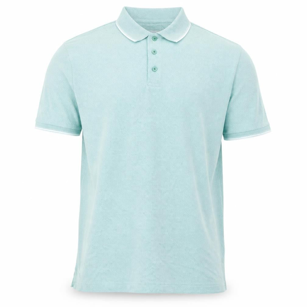Marks and Spencer Mens Green Polyester Polo Size LT Collared Button