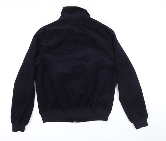 Topman Mens Blue Bomber Jacket Jacket Size M Zip