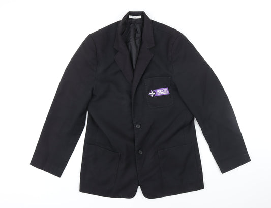 Trutex Boys Black Jacket Blazer Size L Button - North Huddersfield Trust School