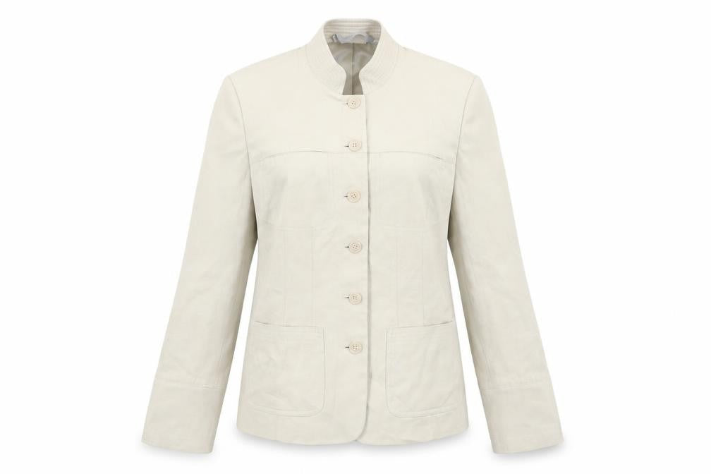 Next Womens Beige Jacket Blazer Size 8 Button