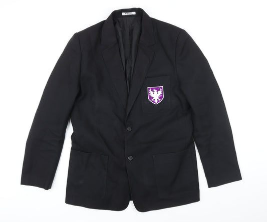 Trutex Boys Black Jacket Blazer Size L Button