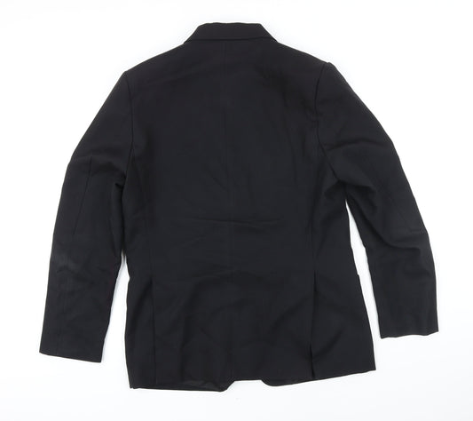 Trutex Boys Black Jacket Blazer Size L Button