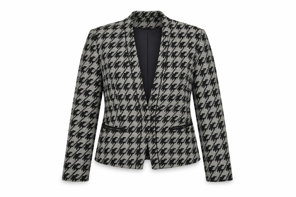 H&M Womens Multicoloured Geometric Jacket Blazer Size 6