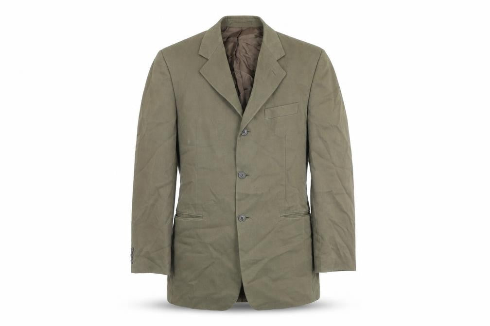 Debenhams & freebody Mens Green Cotton Jacket Blazer Size 40 Regular
