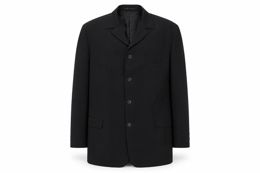 Wilson Mens Black Polyester Jacket Suit Jacket Size 46 Regular