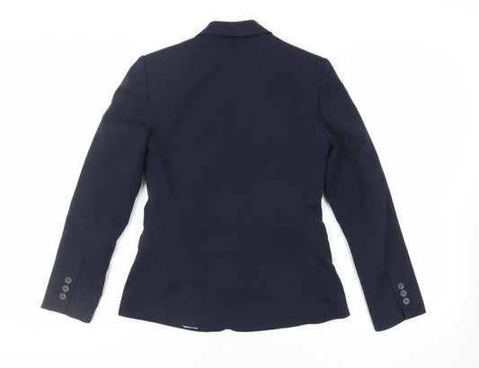 Marks and Spencer Womens Blue Jacket Blazer Size 8 Button
