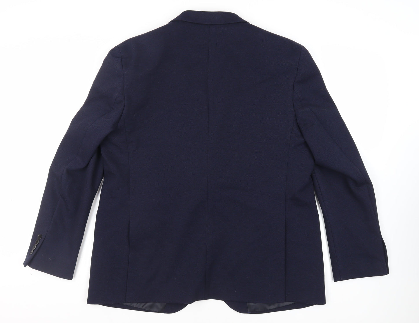 Marks and Spencer Mens Blue Polyamide Jacket Blazer Size 46 Regular